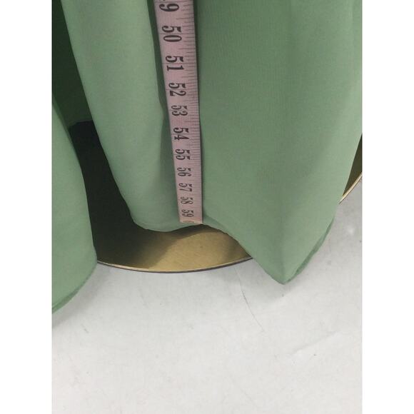 FORMAL PARTY SZ 10 L sage green wedding formal party bridesmaid maxi dress B101 - Picture 3 of 7